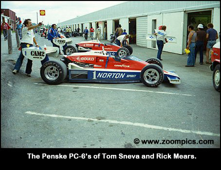 The Penske PC-6's of Tom Sneva and Rick Mears.